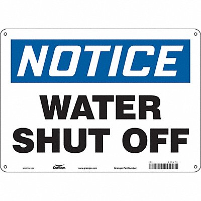 CONDOR 469J73 Safety Sign 10 in x 14 in Aluminum
