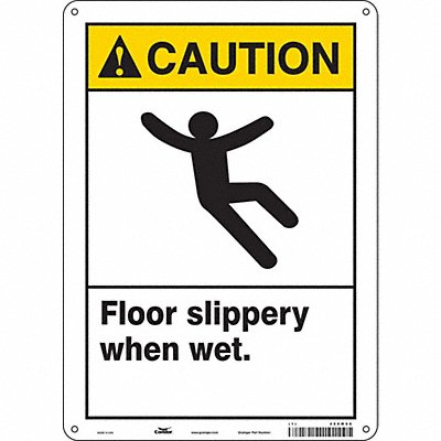 CONDOR 469M96 Safety Sign 14 inx10 in Polyethylene