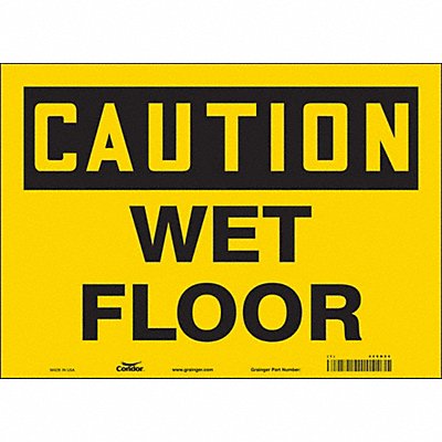 CONDOR 469N06 Safety Sign 10 in x 14 in Vinyl