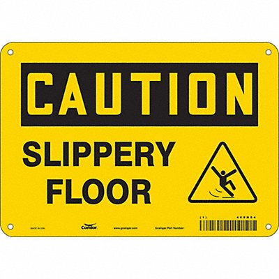CONDOR 469N84 Safety Sign 7 inx10 in Polyethylene