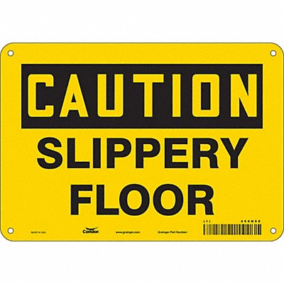 CONDOR 469N88 J6969 Safety Sign 7 in x 10 in Aluminum