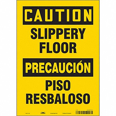 CONDOR 469P03 Safety Sign 14 inx10 in Vinyl