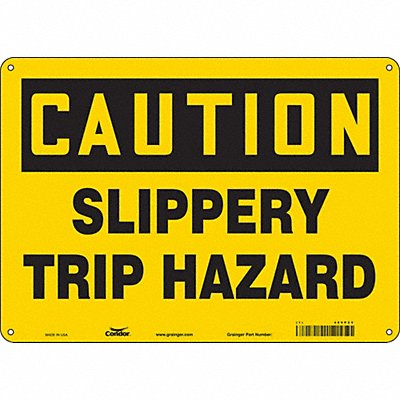 CONDOR 469P25 Safety Sign 10 inx14 in Polyethylene