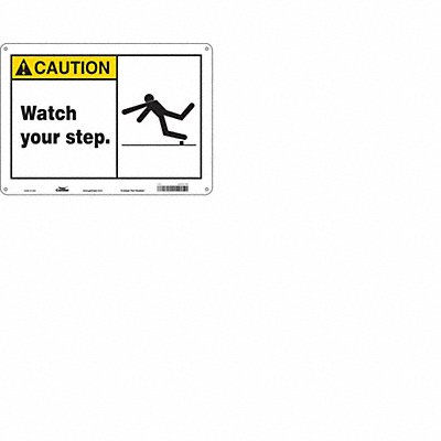 CONDOR 469P58 Safety Sign 10 inx14 in Polyethylene