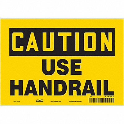 CONDOR 469R44 K1400 Safety Sign 7 in x 10 in Vinyl