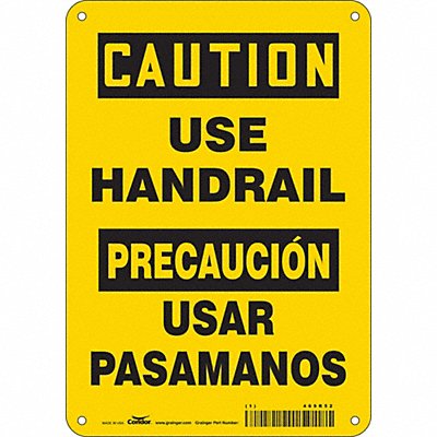 CONDOR 469R52 Safety Sign 10 inx7 in Aluminum