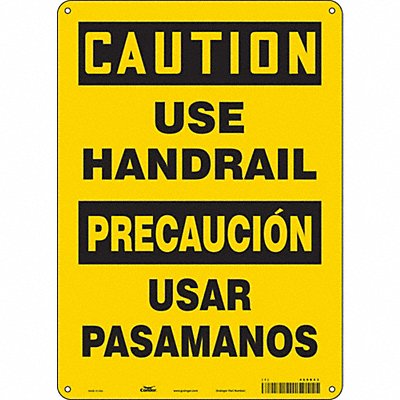 CONDOR 469R53 Safety Sign 14 inx10 in Aluminum