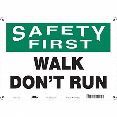 CONDOR 469T22 K1416 Safety Sign 10 in x 14 in Polyethylene