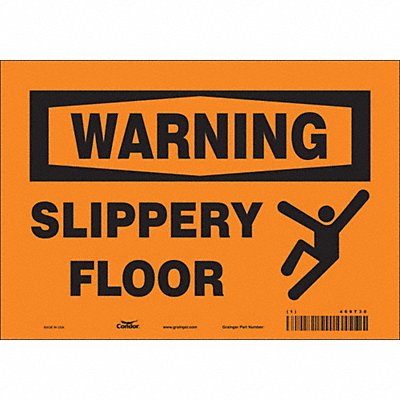 CONDOR 469T30 Safety Sign 7 inx10 in Vinyl