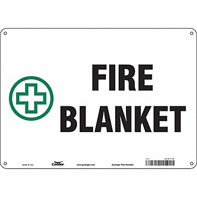 CONDOR 469T78 Safety Sign 10 in x 14 in Aluminum
