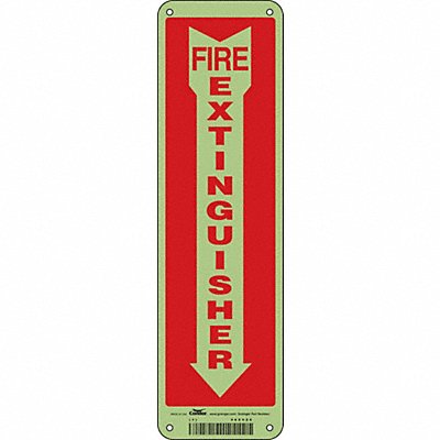 CONDOR 469V26 Safety Sign 14 in x 4 in Polyethylene