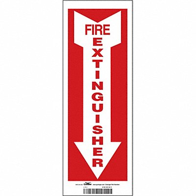 CONDOR 469V41 J7050 Safety Sign 14 in x 5 in Vinyl
