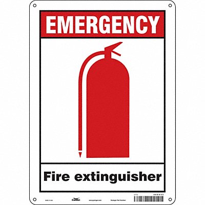 CONDOR 469V53 Safety Sign 14 in x 10 in Glow Vinyl