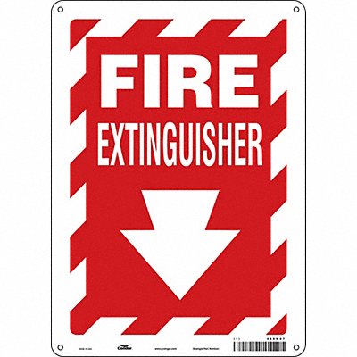 CONDOR 469W07 J7049 Safety Sign 14 in x 10 in Polyethylene