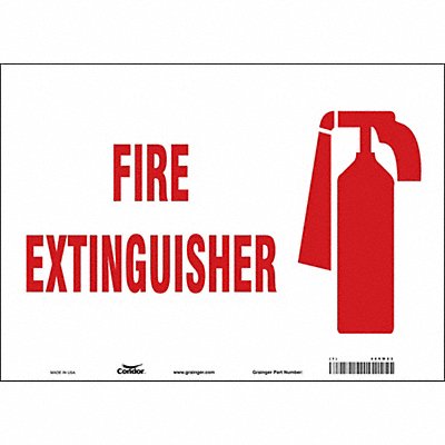 CONDOR 469W23 Safety Sign 10 in x 14 in Vinyl