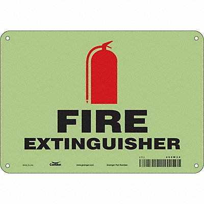 CONDOR 469W34 Safety Sign 7 in x 10 in Polyethylene