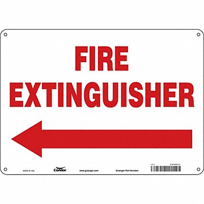 CONDOR 469W41 Safety Sign 10 in x 14 in Aluminum