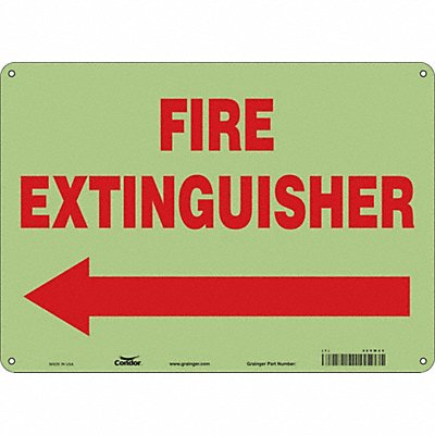 CONDOR 469W45 Safety Sign 10 in x 14 in Polyethylene