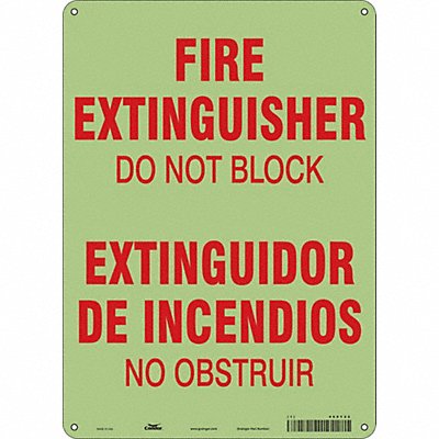 CONDOR 469Y22 Safety Sign 14 in x 10 in Polyethylene