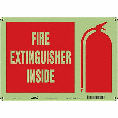 CONDOR 469Y92 Safety Sign 10 in x 14 in Polyethylene