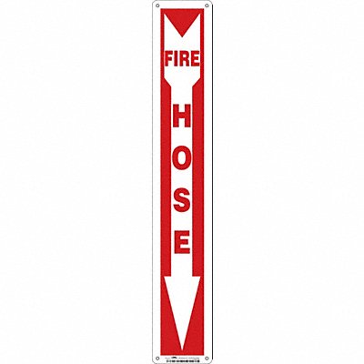 CONDOR 469Z10 Safety Sign 24 in x 4 in Glow Vinyl