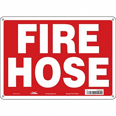 CONDOR 469Z38 Safety Sign 10 in x 14 in Aluminum