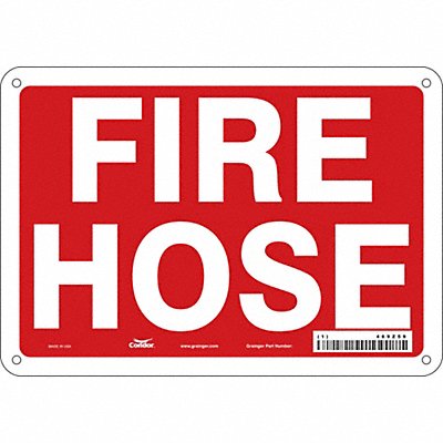 CONDOR 469Z59 Safety Sign 7 in x 10 in Polyethylene