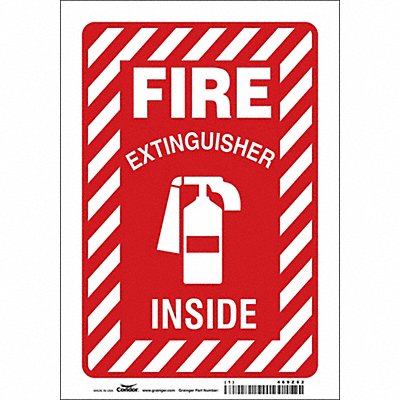 CONDOR 469Z82 Safety Sign 10 in x 7 in Vinyl