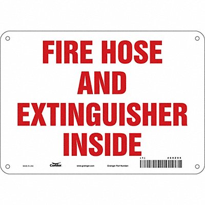 CONDOR 469Z95 Safety Sign 7 in x 10 in Aluminum