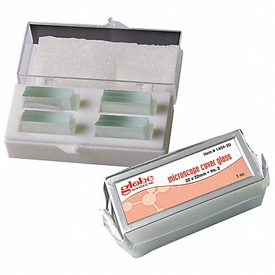 GLOBE SCIENTIFIC 141210 Mic Cover Glass 24 x 40 mm Clear PK10