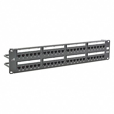 HUBBELL PREMISE WIRING HP648 Patch Panel 3.46in.H 6 Category Steel