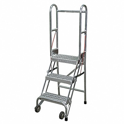 COTTERMAN SASA3A3E10C50P6 Folding Rolling Safety Ladder Platform 30In H