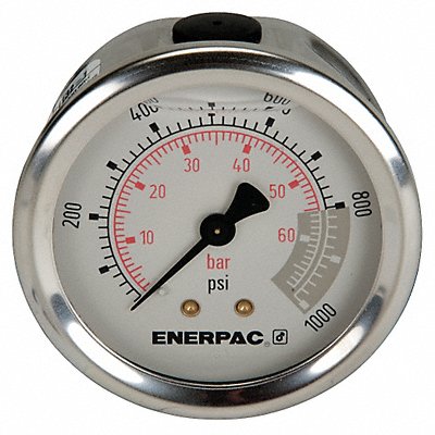 ENERPAC G2531R K4566 Pressure Gauge 0 to 1000 psi 2 1/2 Dial