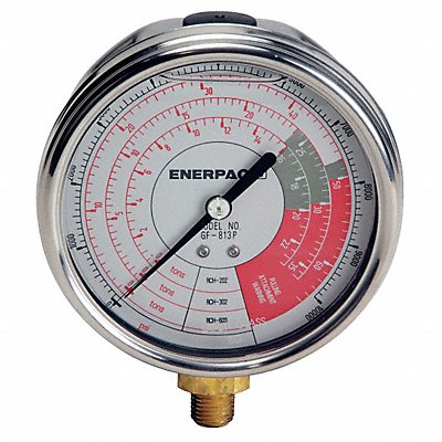 ENERPAC GF813P Pressure Gauge 0 to 10000 psi 4 Dial