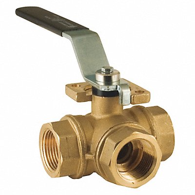 BONOMI 365N1 Ball Valve 3-Way Standard L Port 1 in