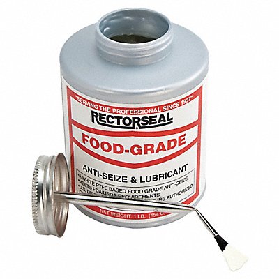 RECTORSEAL 73931 Food Grade Anti-Seize 16 oz BrshTp Cn