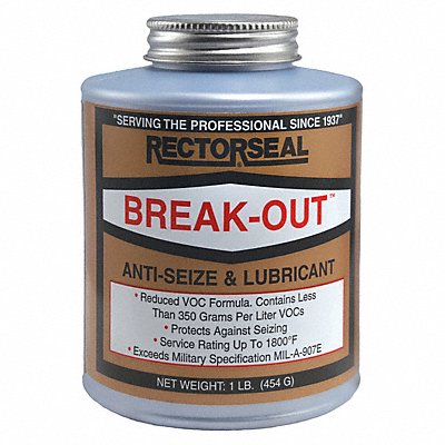 RECTORSEAL 73431 General Purpose Anti-Seize 16 oz BrshTp Cn