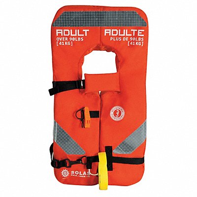 MUSTANG SURVIVAL MV804020227 Life Jacket Adult Universal 26lb Foam OR