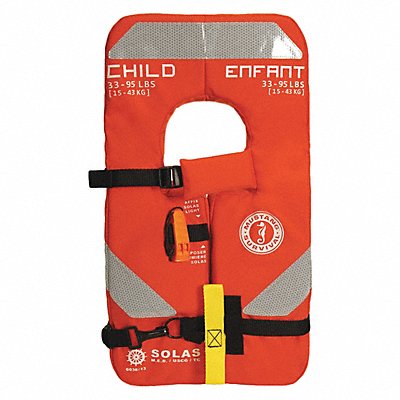 MUSTANG SURVIVAL MV803520227 Life Jacket Child Universal 26lb Foam OR