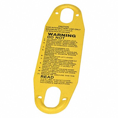 DAYTON EC21 Warning Label