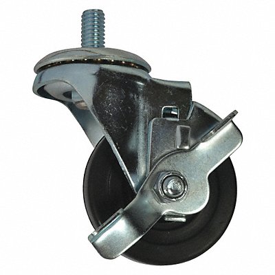 GRAINGER MH3TNZ802G Swivel Castor with Brake 3 In