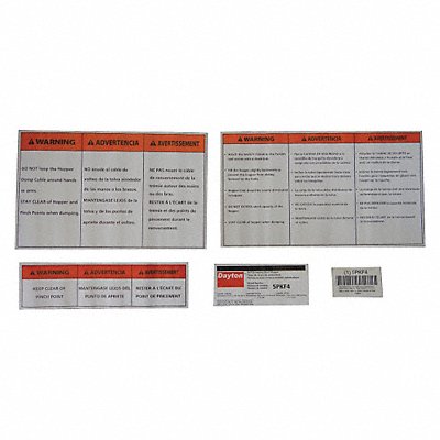 DAYTON MH5PKF4LKG Label Kit