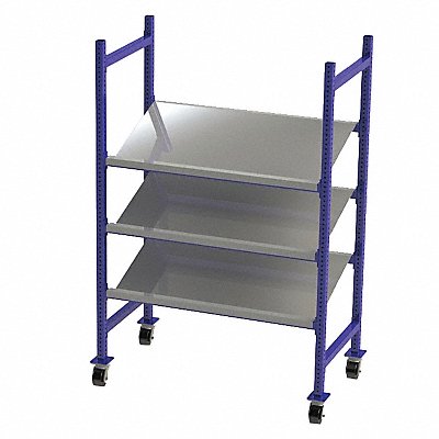 UNEX FLOW CELL FCMTPS52283 Gravity Flow Rack 28inx72inx52in 12ga