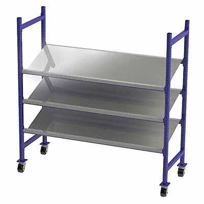 UNEX FLOW CELL FCMTPS76283 Gravity Flow Rack 28inx72inx76in 12ga