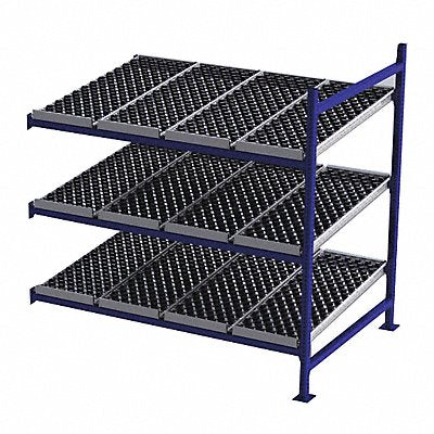 UNEX FLOW CELL FC99SW72483A Gravity Flow Rack 48inx72inx72in #shlv 3