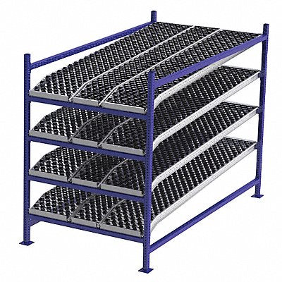 UNEX FLOW CELL FC99SKW48964S Gravity Flow Rack 96inx72inx48in #shlv 4