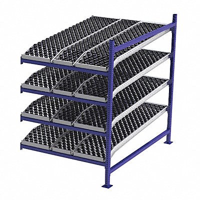 UNEX FLOW CELL FC99SKW48724A Gravity Flow Rack 72inx72inx48in #shlv 4
