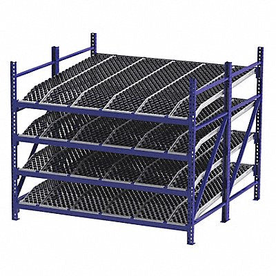 UNEX ROLLER RACK RR99K2W8X8S Gravity Flow Rack 96inx84inx96in #shlv 4