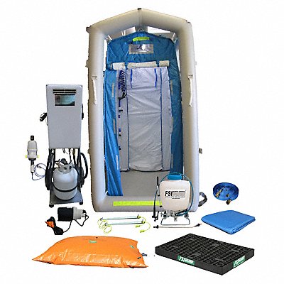 FSI DAT1010SSYSNL Decontamination Shower Blue 775 lb.