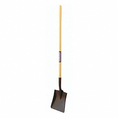 WESTWARD 46MP81 Square Point Shovel Steel Yellow
